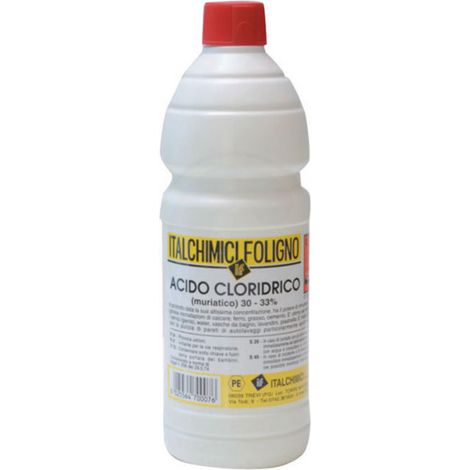 ACIDO MURIATICO PURO AL 33 DA 1 L- ITALCHIMICI- 12,0 pz