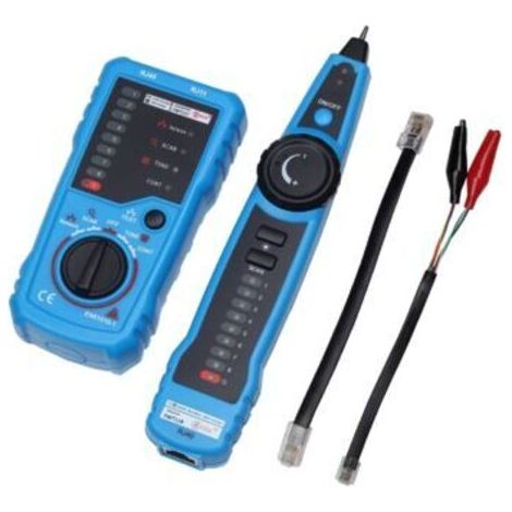 Pair Testeur de câbles réseau, localisateur de câbles multifonctionnel, avec fonction d'échantillonnage sonore, détecteur de lignes RJ11/RJ45, maintenance des câbles Ethernet/LAN Cat5/Cat6, test de li (1/4)