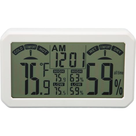 Digitales, hochpräzises elektronisches Wandthermometer-Hygrometer für Gewächshäuser (1/5)