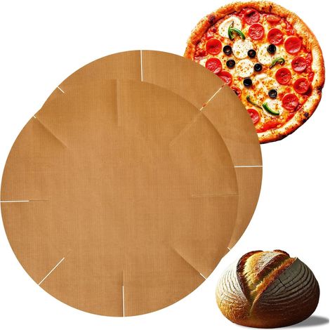 Lot de 2 Tapis de cuisson ronds, Antiadhésif PTFE, Résistant chaleur 260°C, Moule à charnière, Four et lave-vaisselle