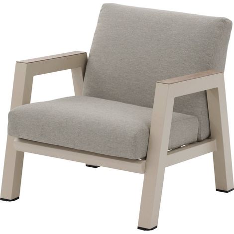 Gartenmöbel Sessel Axiome Ton Aluminium und Texaline und Polyester - Hespéride