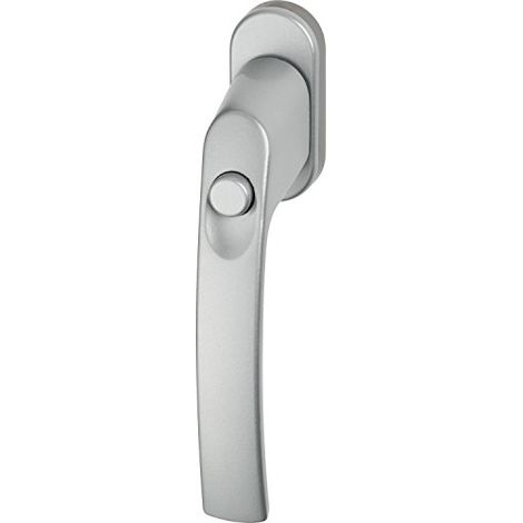 Abus Fg50 Maniglia per Finestre con Blocco, Sistema Antieffrazione per Maniglia con Pulsante Bloccabile, Livello di Sicurezza: 3, 78774, Argento (1/4)