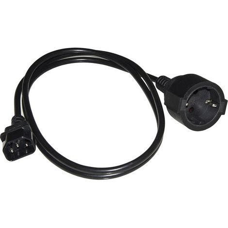 Link LKADSK15 Cavo Adattatore Alimentazione Schuko Femmina IEC C14 Maschio 1,5 m H05VV-F 0,75 mm² 16 A colore Nero
