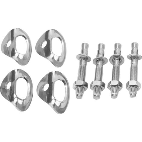 4 paires de supports d'escalade en acier inoxydable résistant à l'usure et à haute capacité de charge, boulons d'ancrage pour l'escalade (1/5)