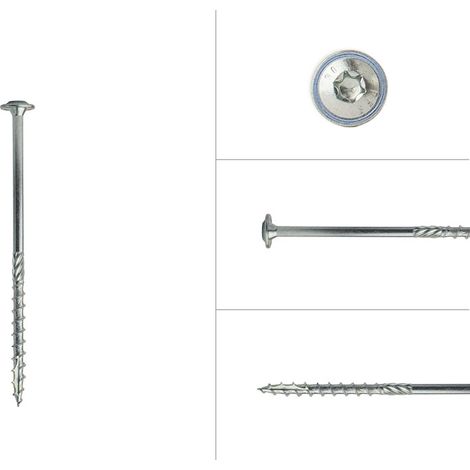 Tellerkopfschrauben Verzinkt 6 x 120 mm Torx 30 - Schachtel 100 (1/3)