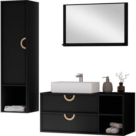 Ensemble de salle de bain Sodalis, Noir (1/5)