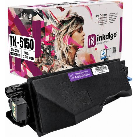 Toner Inkdigo TK5150K compatibile con Kyocera ecosys M6035cidn P6035cdn certificato TÜV. (1/5)