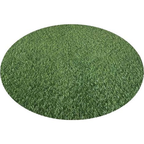 Tapis rond en gazon naturel de 152 cm (60 pouces), idéal pour la décoration intérieure. Lot de 1. (1/5)