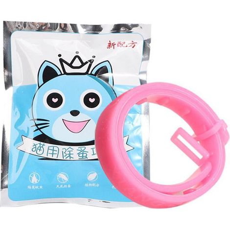 Collier Anti-Puces - Pour Chien Et Chat - Réglable Jusqu'à 27 Cm - En Caoutchouc - Protection Contre Puces Et Tiques - 1 Pièce (1/5)