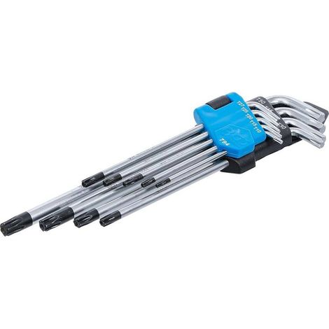 Jeu de Clés Allen Extra Longues Profil T Torx T10-T50 - 9 pcs - Précision et Accessibilité - D-Work