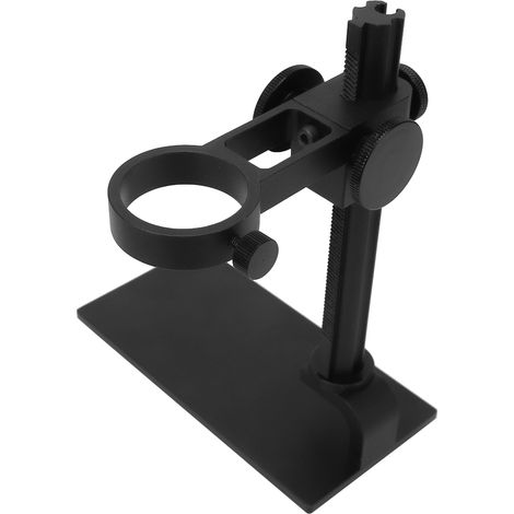 Verstellbarer Stativhalter aus Aluminiumlegierung für digitale Elektronenmikroskope, Zubehör, Schwarz (1/5)