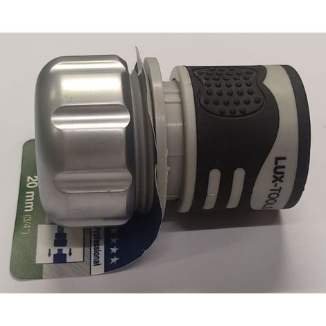 RACCORDO PROFESSIONALE PER TUBO CON ATTACCO 3/4 20MM - CON REGOLATORE DEL FLUSSO IN METLLO