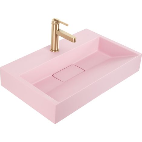 Rea Konglomerat-Waschbecken Goya Pink 50X37X14Cm (1/5)