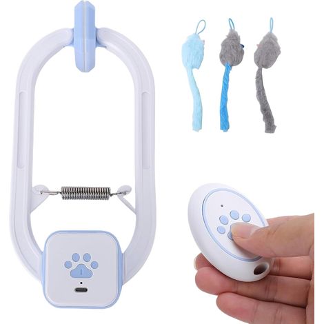 de Porte pour Chat Jeu de Souris Factices avec Tlcommande (1/5)