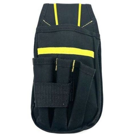 [NON UTILIZZATO] Cintura porta attrezzi, marsupio porta attrezzi, piccola borsa porta attrezzi con cintura in nylon regolabile, impermeabile per tecnici, muratori, addetti alla manutenzione e famiglie