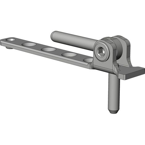 Winkhaus Ecklager EL.CS.6-3-22.WS, Fensterbeschlag Scharnier Lager, universell, breite Abstützfläche, Stahl verzinkt, weiß, 130 kg Belastung, für Kunststoff Aluminium (1/2)