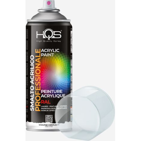 Vernis acrylique en aérosol, brillant transparent, 400 ml HQS