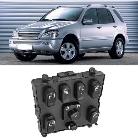 Hauptschalter für elektrische Fensterheber, Ersatzteilnummer A1638206610, passend für Mercedes-Benz W163 ML320 (1/5)
