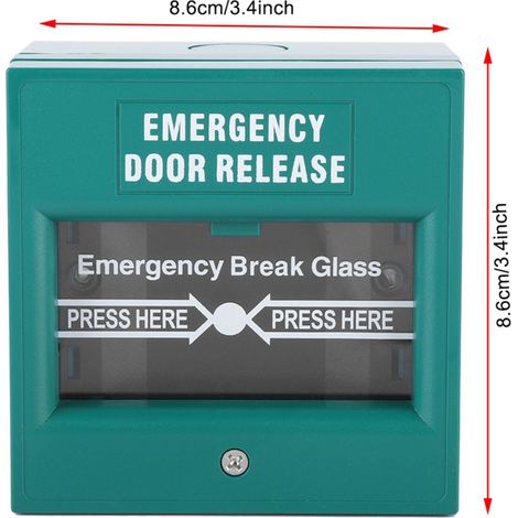 Irovami Déverrouillage de porte de secours, bouton d'alarme incendie, interrupteur de sécurité de porte (1/5)