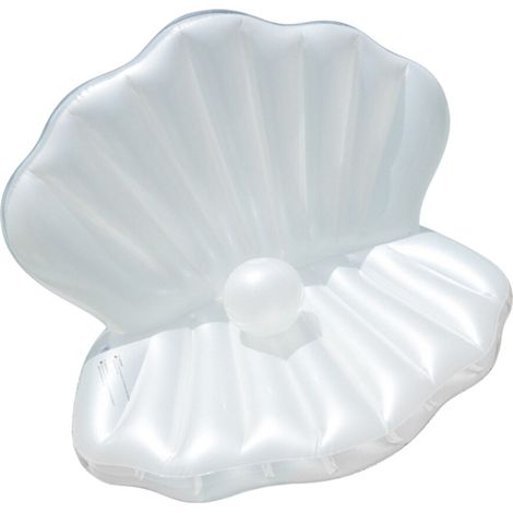 Galleggiante gonfiabile per piscina, in PVC con motivo a conchiglia, - grande