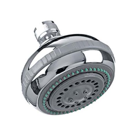 SOFFIONE DOCCIA + SNODO 5 GETTI ABS CROMATO 1/2F MM 90