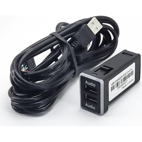 Chargeur voiture double USB QC3.0 à charge rapide, adaptateur de prise 12V pour véhicule (1/5)