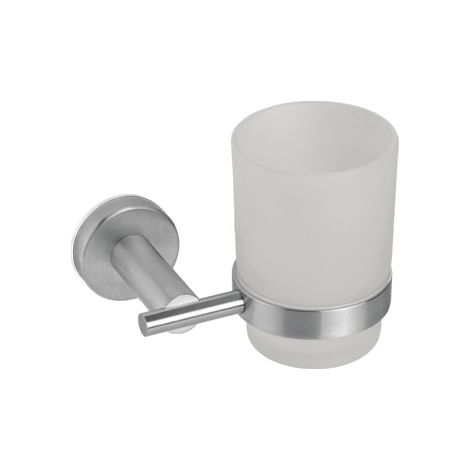 Porta bicchiere a parete Vema TIBER STEEL V17300 Satinato