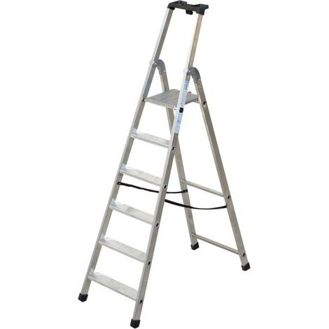 Profi-Stehleiter FACAL QUADRA 6 Stufen Arbeitshöhe 3,16 m - Q50/6