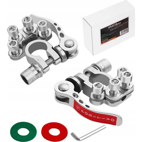 Pinza de batería de conector rápido 6V / 12V / 24V +/- 2 piezas (1/5)