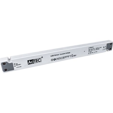 Alimentatore Ultra Slim Sottile 60W 12V Trasformatore CV Per Striscia Led Profili Alluminio (1/3)