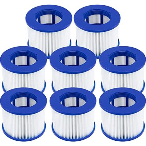 Filtro de spa enroscable, cartucho de filtro para Clever Spa, filtro de 75 x 100 mm, cartucho de filtro para spa, 8 piezas