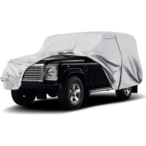 Autoabdeckung wasserdicht für Land Rover Defender 110 1990-2016, Allwetter-Vollgarage mit Reißverschluss (1/5)