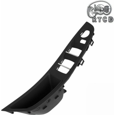 Poignée intérieure de lève-vitre avant gauche, noire, référence 51417225873, compatible BMW Série 5 F10 F18 (1/5)