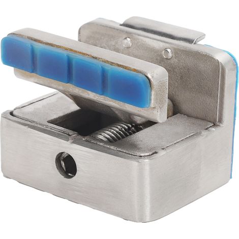 Verrou coulissant fenêtre inox antivol limiteur d'ouverture réglable avec clé (1/5)