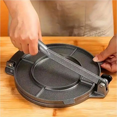 World of Flavors Tortillapresse im mexikanischen Stil für die Zubereitung von hausgemachten Tortillas und Tacos, Geschenkverpackung, 23,5 x 20 x 9 cm