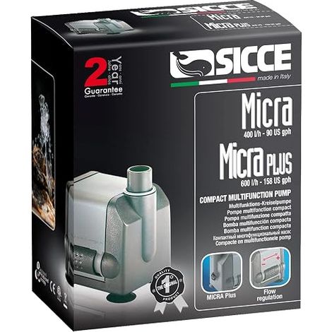 SICCE 990841 MICRA PLUS POMPE UNIVERSELLE POUR AQUARIUM 600 L/H 6,5 W