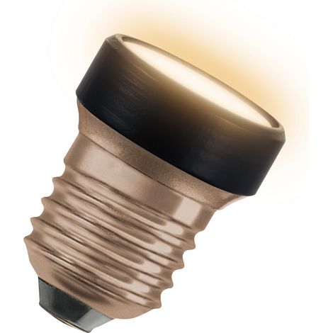 OSRAM LED Star Flat da 3,5 W (come 28 W), 300 lm/2700 K, 827 bianco caldo, satinato, plastica nera, con filettatura E27, non dimmerabile, diametro 35 mm. (1/5)