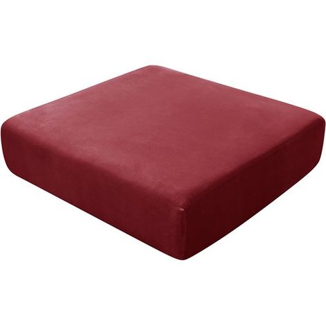 Fodera elasticizzata in peluche per cuscino di seduta del divano，Cuscino singolo sostituibile，Lunghezza 65-90 cm，larghezza 65-90 cm，Blu medio (1/5)