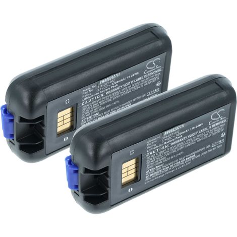 vhbw 2x batería compatible con Dolphin CK65 PC de mano, handheld (5200 mAh, 3,7 V, Li-Ion) (1/4)