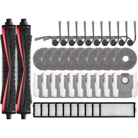 42 pièces pour Saros Z70/G30 Space aspirateur pièces détachées TriCut brosse latérale sac poussière filtres serpillière (1/5)