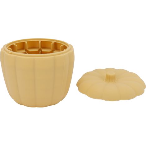 Seau à glace en silicone en forme de citrouille, avec couvercle, pour fruits, champagne et bière, idéal pour un bar à cocktails à la maison. Parfait pour conserver la glace, le champagne et la bière. (1/5)
