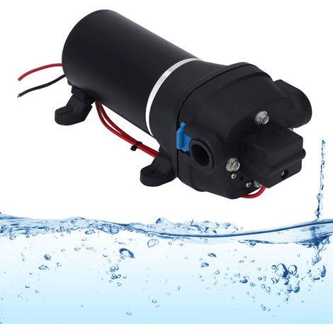 Pompe à eau miniature pneumatique à membrane haute pression et haut débit 24 V 4,5 GPM pour camping-car, pompe de surpression auto-amorçante à haute pression (1/5)