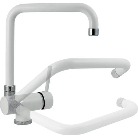 Miscelatore Plados monocomando NOVOMIX con canna pieghevole per sottofinestra - Alluminio