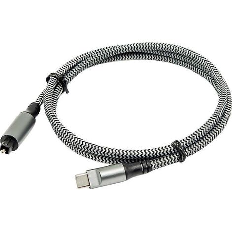 USB-C-Stecker auf TOSLINK-Stecker optischer Audioadapter USB-C-zu-SPDIF-Digitalwandler für Laptops. (1/5)