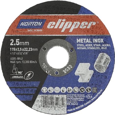 Trennscheibe Metall-Inox A30S-115x2.5x22.23mm (1/2)
