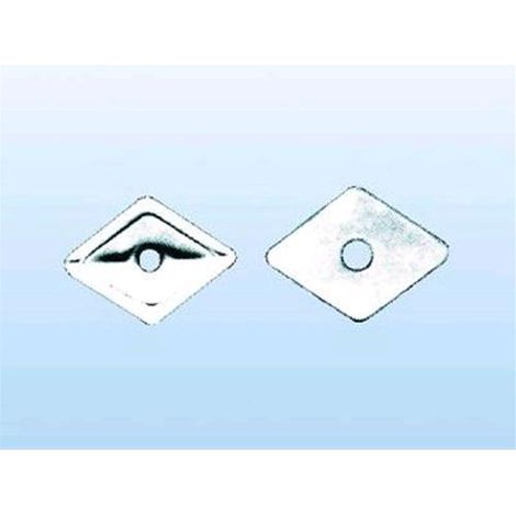 Rondelle per tirafondi - Tipo zincato - 27x27 mm  Conf. 100 pz