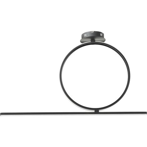 Plafonnier LED dimmable moderne en métal Acrobat 40 - Noir (1/2)