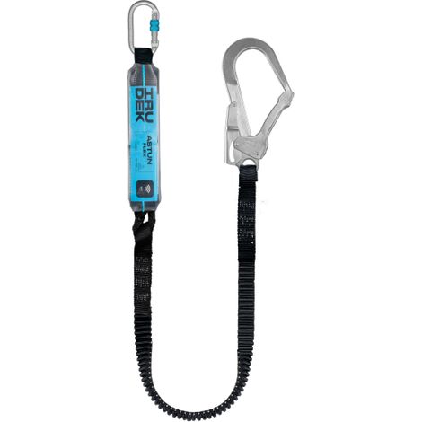 Absorbedor de cinta elástico con mosquetón integrado ASTUN FLEX I 180HSS (397) IRUDEK