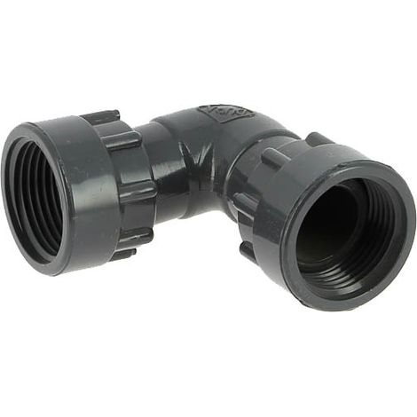 Coude PVC DURA union démontable Femelle-Femelle 1"