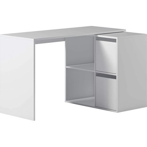 Escritorio Adapta con buc de 2 puertas y 2 huecos reversible acabado blanco 74 cm(alto)120 cm(ancho)77 cm(fondo) (1/5)